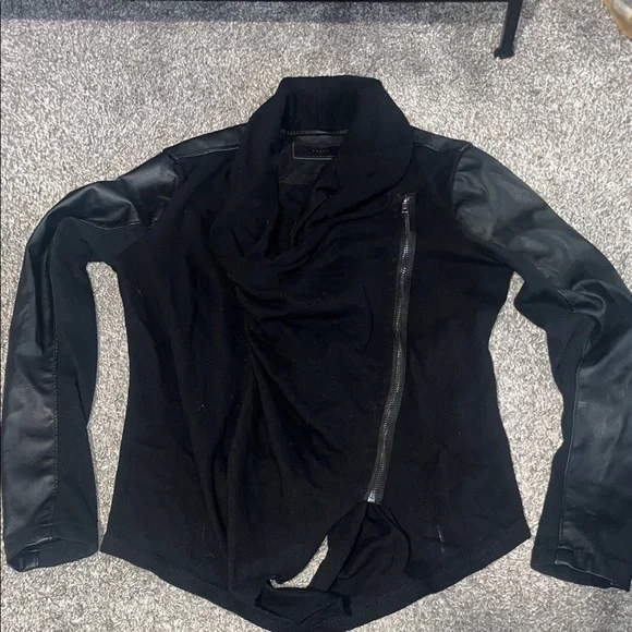 Blank NYC Women's Black Leather Jacket - Picture 3 of 4
